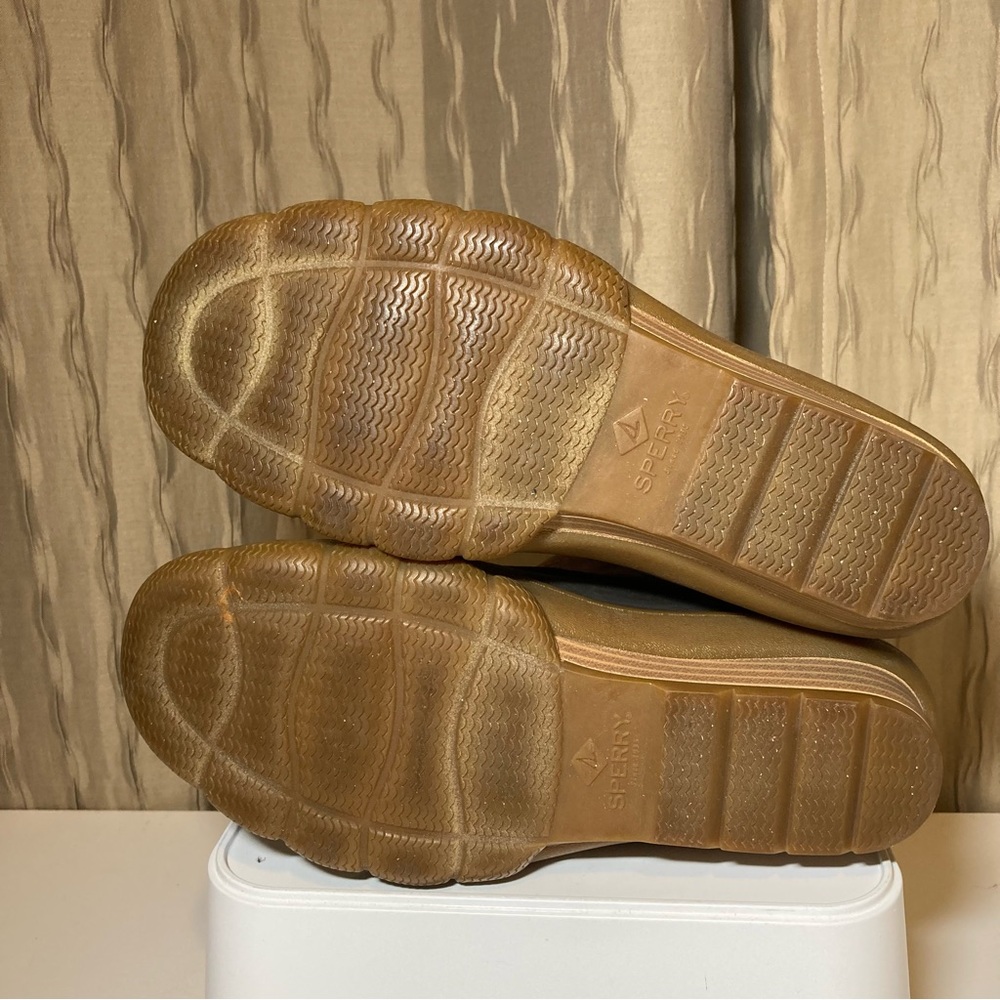 Sperry Top Sider Saltwater Wedge Tide Women's 7 Duck Boot Brown Leather STS80770 - Picture 7 of 16